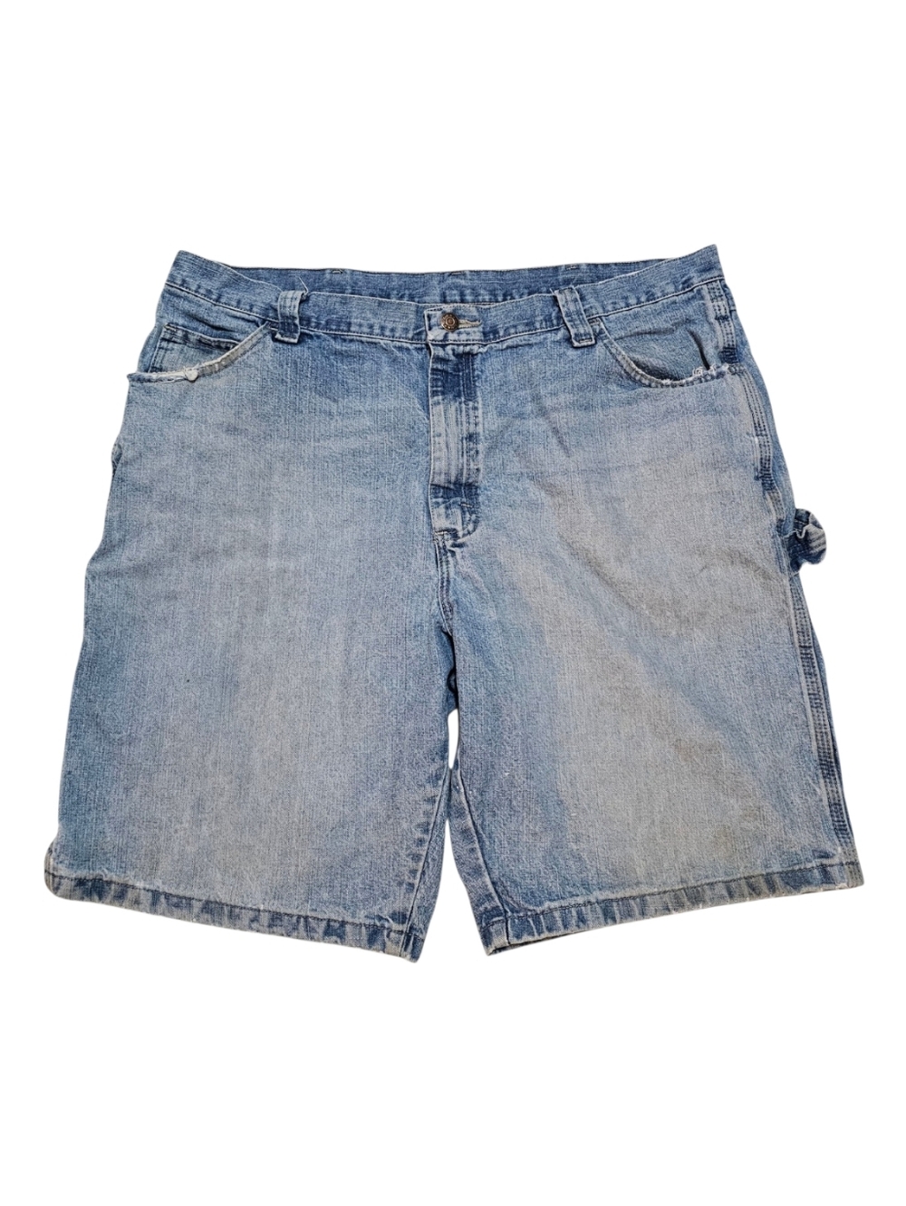 Wrangler Light Blue Denim Cargo Jorts - Men - Picture 2 of 6